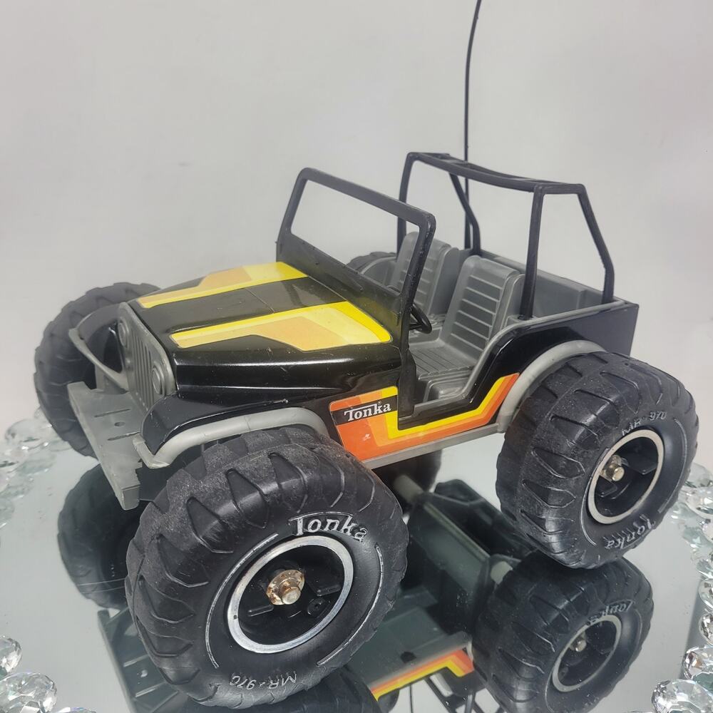 Vtg TONKA 1970's Black Dune Buggy Jeep Pressed Steel Metal MR-970 Made in USA